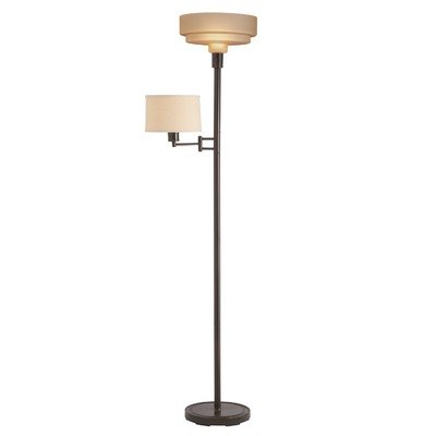 Kichler Lighting 76106 2 Light Reid Torchiere SwingArm Floor On Sale