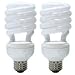 4 Pack DIMMABLE Compact Fluorescent Light Bulbs! 23w = 100w ULAmerica Model: SDS23P UL Listed 1600Lumens 8000 Hrs Life Energy Star