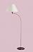 Josephine Floor Lamp with Classic Empire Shade in Gold Laced Cafe Shade Color: Vanilla