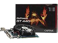 Captiva GeF. GT440 Grafikkarte (NVIDIA GeForce GT440, 16x PCI-e, 1GB, GDDR5 Speicher) Preisvergleich