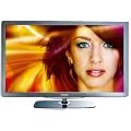 Philips 46PFL7605H/12 116,8 cm (46 Zoll) LED-Backlight-Fernseher (Full-HD, 100Hz, Ambilight Spectra 2, DVB-T/-C) schwarz/silbergrau geb�rstete Decofront