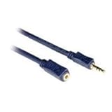 Cables To Go 40608 Velocity M/F Stereo Audio Extension Cable (6 Feet, Blue)