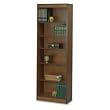 Safco WorkSpace 6 Shelf 12"W Wood Baby Bookcase in Cherry Safco WorkSpace 6 Shelf 12"W Wood Baby Bookcase in Cherry