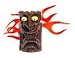 Flaming Tiki Head Antenna Ball Topper Image
