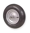 Industrial Grade 1NWV5 Pneumatic Wheel, 16 In, 2 Ply, 435 Lb Cap