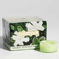 Yankee Candle Scented Tea Lights - Set of 12 - Sheer Gardenia Fragrance