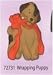 Search : Christmas ornament unpainted plastercraft nonfired use acrylic paint #46 wrapping puppy