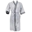 State O Maine Seersucker Printed Stripe Robe