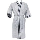 State O Maine Seersucker Printed Stripe Robe