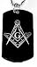 MASONIC MASONS- Dog tag Necklace-FREE CHAIN-ENGRAVED