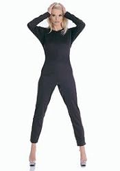 Cat Suit With Zipper Back-Black/Large by Leg avenue