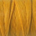Waxed Irish Linen Cord 4 Ply 10 Yards BRIGHT AUTUMN YELLOW