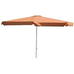 Hergestellt f�r DEMA Alu-Marktschirm m. Kurbel terracotta