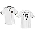 Adidas DFB Heim-Trikot G&ouml;tze Nr.19 wei&szlig;/schwarz WM 2010 Farbe: wei&szlig;/schwarz