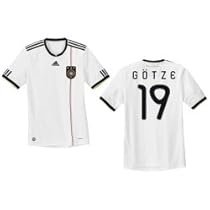Adidas DFB Heim-Trikot Götze Nr.19 weiß/schwarz WM 2010 Farbe: weiß/schwarz
