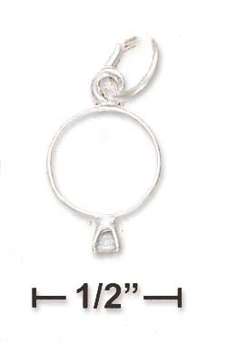Childrens Toyshop  Jewelry : Sterling Silver Engagement Ring With Crystal Charm