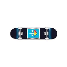 Enjoi Postage Complete Skateboard, Black, FUL7.6 by 