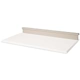 American Bath Factory S6-LS25-CL-DK-0 Sistine Stone 4 Backsplash in Dark Stone, Left Side, Classica