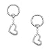 Body Accentz™ Nipple Ring Dangle Heart Captive Bead Body Jewelry Pair 14 gauge - Sold as a pair