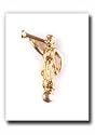 Angel Moroni Tie Tack (Gold) - Gold Color Angel Moroni Lapel Pin - Mormon Clothing Accessory - LDS Jewelry - Wear to Church - Great Gift - Religious and for Anyone - Wonderful for Neck Ties and Clothing - Great Gift for Everyone - Just Like the Moroni on the Temples.