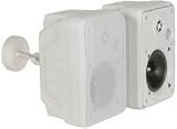 4" 2-Way Indoor/Outdoor Speaker Pair w/Swivel Mount White