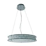 Contemporary Lamps, Odyssey Twenty-Four Light Glass and Aluminum Round Hanging Pendant by Eurofase--Excellent customer service--see our feedback.