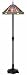 2 Lt. Evening Dusk Floor Lamp with Antique Copper finish and Tiffany glass