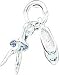 Sterling Silver Ballerina & Shoe Charm Ballet Jewelry