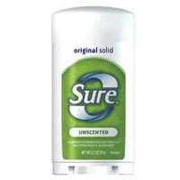 Sure wide Solid Anti-Perspirant & Deodorant, Unscented - 2.7 Oz