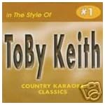 Toby Keith COUNTRY KARAOKE CLASSICS CDG VOL. 01