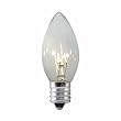 Club Pack of 100 C9 Transparent Clear Replacement Christmas Light Bulbs