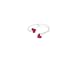 Toe Ring - Sterling Silver Adjustable Hearts Toe Ring