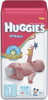 HUGGIES Snug & Dry Ultra-Trim Baby Diaper 1 [Bag of 84]