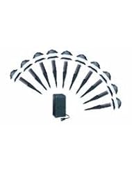 Lighting: Moonrays 95534 10-Fixture Low-Voltage Plastic Tier Lighting Kit, Black - Moonrays