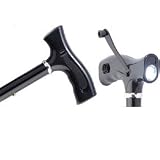 Travel Folding Cane With Light No Battery Needed Black