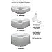 Contoured Tall-Ette Elevated Toilet Seat - 6" Rise Standard Bowl Seat
