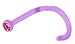 Purple Bioplast Acrylic Nose Rings Twist / Screw - title=