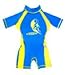 Boys Blue/yellow Floating Swimsuit Sun Protection Medium Age 3.5-5.5 Years