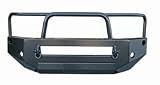 Front Bumper 67.5in. Black Powder-Coat w/Shackle Mounts Incl. 2 Lights/Wiring Harness Switches/Relay/Integral Winch Mount Plate