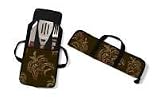 Two Dogs Banana Leaves BBQ Utensil Set