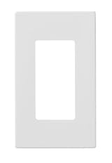 1-Gang Decora Plus Wallplate Screwless Snap-On Mount, Light Almond/Ivory/Brown/White/Black/Gray, 80301-S