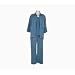 Moleskin Pants - Susan Graver Stretch Moleskin Shirt, Pants and Peachskin Tank (X-large 18 20, Cadet Blue)