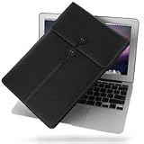 PDair Leather case for Apple New MacBook Air 13'' *2010 Version* - Business Type (Black)