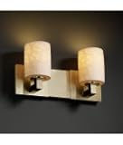 IMAGE OF Justice Design Group POR-8822-10-OVAL-CROM Modular Limoges 2 Light Bath Vanity Light in Chrome with Ovals glass