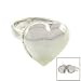 Sterling Silver Heart Locket Ring
