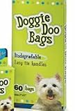 FOUR PAWS DOGGIE DOO BAGS BIODEGRADABLE 60 COUNT