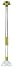 Trio-Leuchten 375710108 Energiespar-Jojo-Pendel 1x9W E14 Miniglobe Messing mit Glas alabasterfarbig weiß D: 15 cm