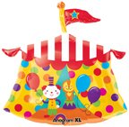 Huge 23 Inch Circus Tent Mylar Shaped Balloon