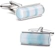 Sky Catseye Tube Cufflinks