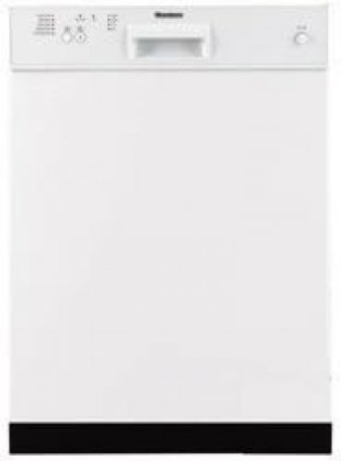 Full Console Dishwasher with 5 Wash Levels 5 Programs 4 Wash Temps 3-Way Euro Filter System SmartRACK and 52db Silence Rating with Built-in Water Softener in White